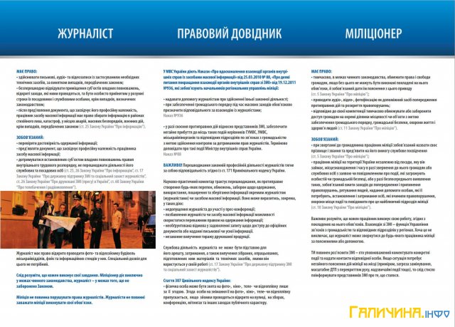 Міліціонерам розповіли як поводитися з журналістами